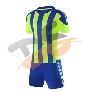 Uniforme de fútbol para niños con logotipo personalizado, ropa deportiva atlética de alta calidad, transpirable, cómoda, trajes de Jersey para Club al por mayor - Product Image 1