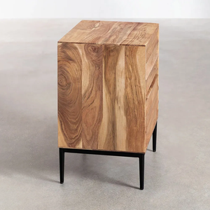 Mesita de noche de madera maciza hecha a mano, artesanía de Color Natural para gabinetes de cocina para sala de estar, categoría de producto - Product Image 3