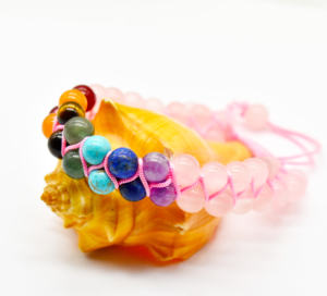 Rose Quartz & Multi Gemstone <b>Beads</b> <b>Bracelet</b> Natural Gemstone <b>Beads</b> 8 mm Size Round Smooth Polish Crystals <b>Beads</b> <b>Bracelets</b>. - Product Image 6