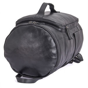 Sac à dos de voyage unisexe en cuir pour hommes sac à dos décontracté avec fermeture à glissière en coton PU souple sac à dos tendance pour garçons - Product Image 4