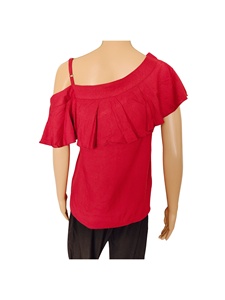 Tops de rayón de verano de alta calidad para mujer, logotipo personalizado, informal, Vintage, teñido sólido, Occidental, femenino, a cuadros, estampado Floral, Invierno - Product Image 5