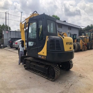 Excavatrice sur chenilles d'occasion Hyundai R80-7 Mini 8 tonnes, pelle hydraulique d'occasion R215-7 R220LC-9S R225LC-9S de haute qualité à vendre - Product Image 3