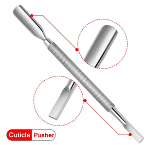 Empujadores de uñas para cutículas de alta calidad, más vendidos, cuchara, limpiador de uñas, juegos de empujadores de limpieza de uñas para cutículas de acero inoxidable de doble cara - Product Image 4
