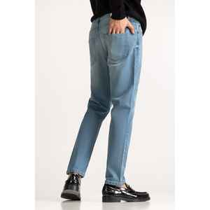 Jeans Rectos Vintage de Cintura Media MN-JNS-WS24-004, Denim Lavado a la Piedra con Bordado, Opciones de Cintura Alta/Baja para Invierno - Product Image 1
