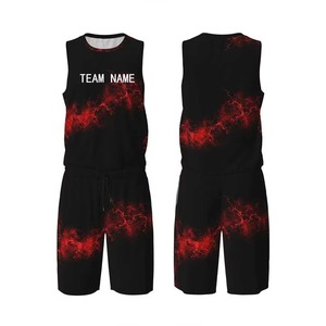 Ensemble de vêtements de basket-ball de qualité supérieure au design personnalisé Vêtements de sport sans manches Impression par transfert thermique Polyester/coton antibactérien - Product Image 6