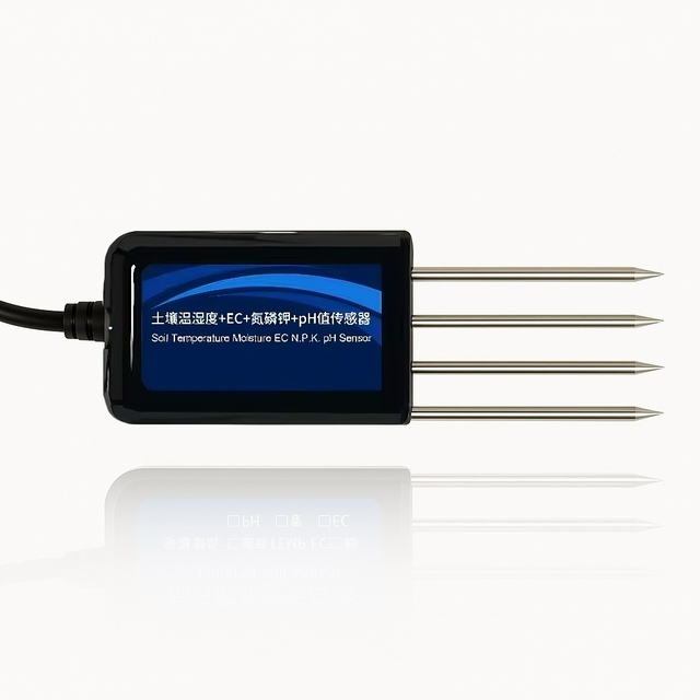 8 in 1 LoRaWAN RS485 Soil NPK EC Sailinity PH Moisture Temperature Sensor for Agriculture