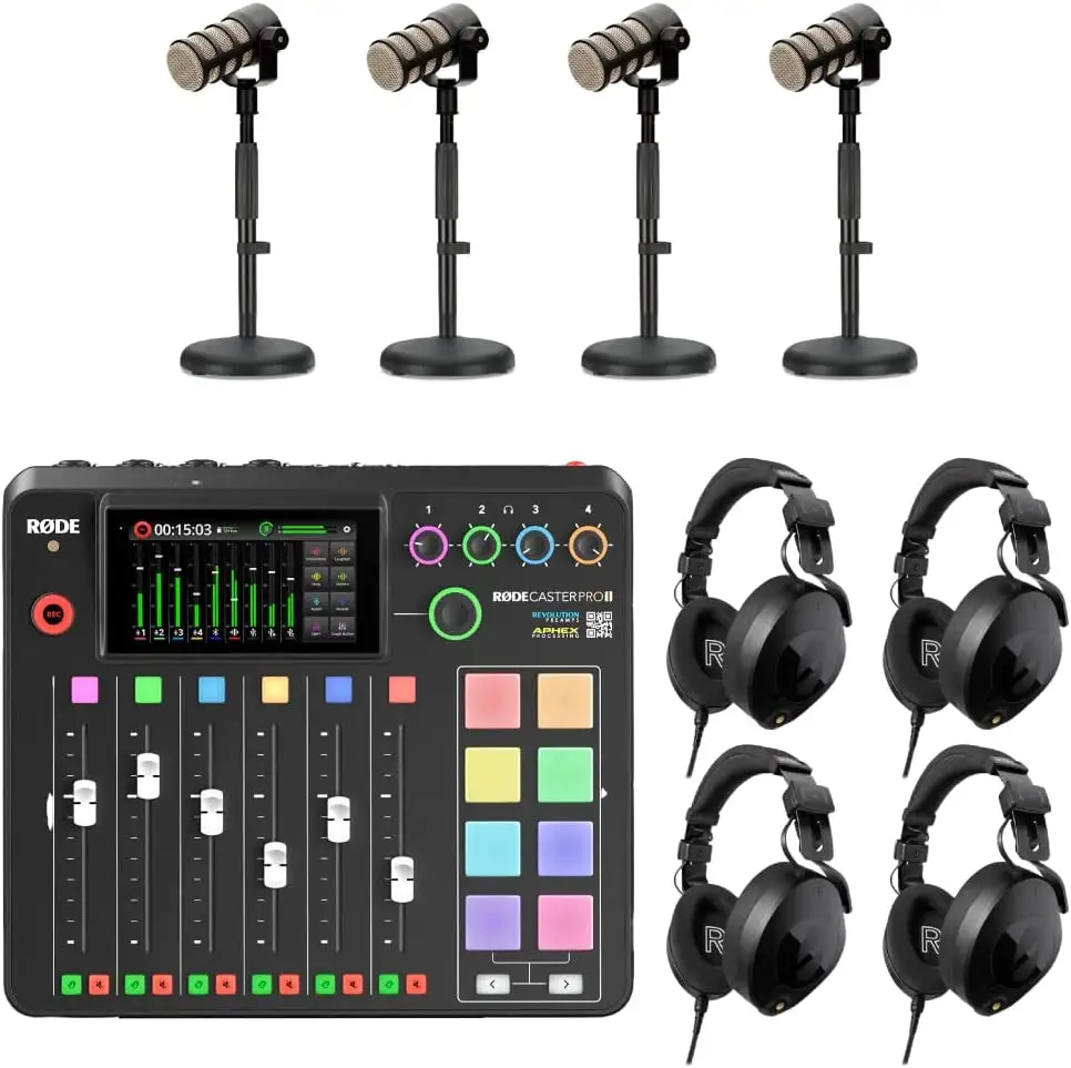 Best Offer For Morden Style Rode Microphones RODECaster Pro Integrated Podcast Production Console W-ACC KIT NEW