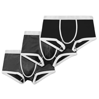 Boxers pour hommes en coton et élasthanne de haute qualité, taille haute, respirants, écologiques, jetables, avec impression personnalisée sur la ceinture, tailles S-3XL