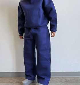 Nuevos vendedores al por mayor, chándal de poliéster en blanco personalizado para hombres, conjunto de chándal de gran tamaño de peso pesado de alta calidad para hombres - Product Image 4