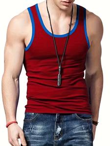 Camiseta sin Mangas Deportiva Ajustada para Hombre, Camiseta de Gimnasio con Corte Cuadrado para Correr, Camiseta Deportiva para Fisicoculturismo - Product Image 2