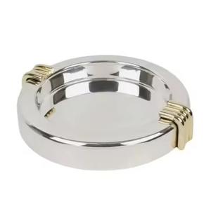 Cenicero de Aluminio Pulido Brillante Hecho a Mano, de Alta Durabilidad, para Interiores y Exteriores, Accesorio Metálico para Fumar Cigarros - Product Image 1