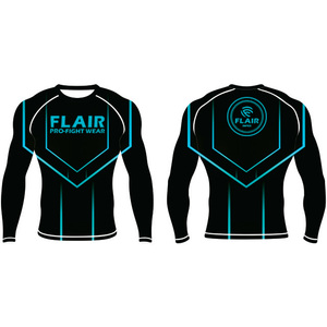 เสื้อไนลอน BJJ ป้องกันผดผื่นป้องกันรังสียูวียาวเสื้อบีบอัดกันยูวีทนทานออกแบบได้ตามต้องการระบายอากาศและใส่สบาย - Product Image 5