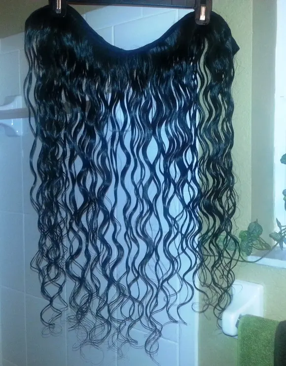 Raw Indian temple Virgin Water Wave Hair