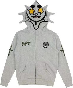 เสื้อฮู้ดผ้าฝ้าย Y2k โอเวอร์ไซส์แบบลำลองสำหรับฤดูหนาวโลโก้ออกแบบได้ตามต้องการ - Product Image 2