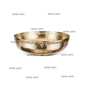 Bol décoratif martelé en acier inoxydable de forme ronde bol de service de collations de taille personnalisée pour les meilleures ventes - Product Image 6