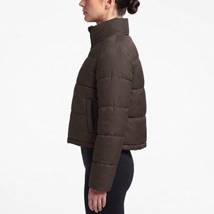 Blouson court matelassé et respirant pour femme, modèle 2026, avec logo personnalisé, en crochet, imperméable, idéal pour l'hiver – Vente en gros - Product Image 4