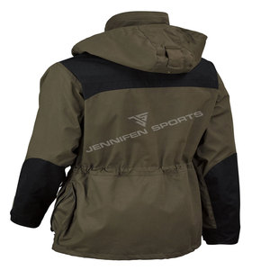 Made Measure Breathable 100% Cotton Canvas Outdoor Hunting Jacket for Men Four Pockets Customizable Logo Polyester Lining Winter - Product Image 3