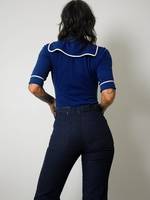 Jean Levi's en tissu de coton noir 569, coupe droite ample, taille personnalisée moderne, fermeture éclair, style Y2K