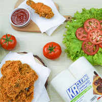 Krclean Premium 200 feuilles 20x10cm rouleau de serviettes en papier non pelucheuses pour le dîner très absorbant pour une utilisation au restaurant