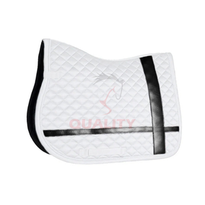 Tapis de selle Design personnalisé en coton avec doublure douce pour un soutien confortable Tapis de selle équestre anglais matelassé respirant - Product Image 4