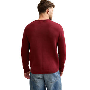 ROYALITE INDUSTRY Pull à col rond pour homme 100% laine coton bio anti-rides anti-rétrécissement anti-boulochage respirant - Product Image 4