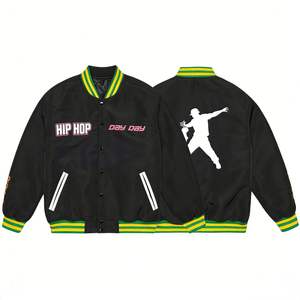 เสื้อแจ็คเก็ตเบสบอลสำหรับผู้ชาย สไตล์วินเทจ ลายโดนัลด์ดั๊ก แบบมีฮู้ด สำหรับฤดูหนาว  สามารถสั่งทำได้ - Product Image 6