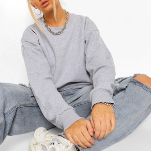 Suéter Oversize de Forro Polar con Cuello Redondo Pequeño y Bordado para Hombre/Mujer, Colección Invierno 2026 - Product Image 1