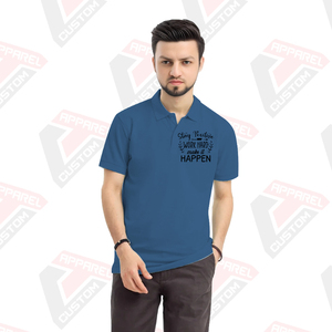 Premium Men's for Polo Shirt Cómodo y elegante Características ecológicas para el verano-Denim Batik Telas de pana Apliques - Product Image 4