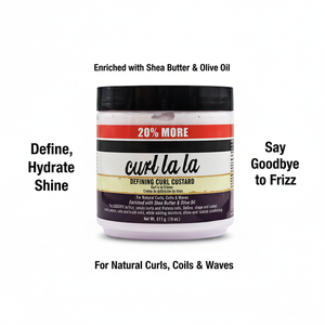 ครีมจัดแต่งทรงผมลอน Defining Curl Custard สำหรับผมหยิกธรรมชาติ ลอนใหญ่ ลอนเล็ก คลื่นผม ด้วยส่วนผสมของเชียบัตเตอร์และน้ำมันมะกอก ช่วยฟื้นบำรุงเส้นผม - Product Image 5