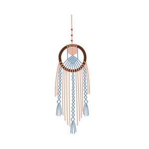 Atrapasueños con Diseño Elegante de Cabeza de Lobo, Decoración de Pared para el Hogar, Colgante de Plumas Naturales, Atrapasueños Grande para Diseño Personalizado Disponible - Product Image 1