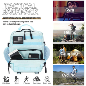 Mochilas tácticas con opciones de logotipo personalizado Material impermeable ligero Múltiples bolsillos y cierres seguros con cremallera - Product Image 2