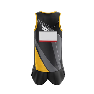 Ropa deportiva para correr con logotipo personalizado y precio al por mayor para adultos, uniforme de campo de pista con impresión por sublimación, ropa para correr de alta visibilidad - Product Image 3
