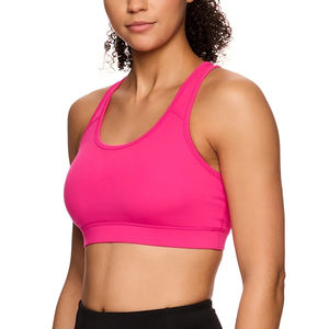 Soutiens-gorge de sport pour femmes Compression Racerback Bra High Support Active Wear Sporty Seamless Removable Pads Yoga Bra For Women - Product Image 2