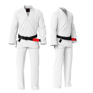 Keembro hommes nouveau style à manches longues séchage rapide Jiu Jitsu Gi couleur blanche uniforme en coton meilleur matériel - Product Image 1