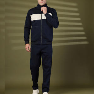 ชุดวอร์ม2ชิ้นสำหรับผู้ชายชุดวิ่งออกกำลังกายผ้าโพลีเอสเตอร์สำหรับผู้ชายเสื้อผ้ากลางแจ้ง - Product Image 2