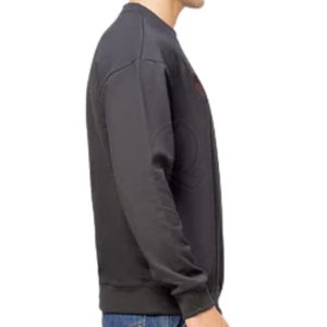 Custom <b>Black</b> Heavyweight Sweatshirt <b>Men</b> Oversized Drop Shoulder Crewneck Pullover Blank Plain Streetwear Wholesale - Product Image 4