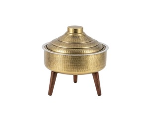 Vente en gros de casseroles rondes en acier inoxydable faites à la main de luxe de style arabe comprenant des fournitures de marmite en métal - Product Image 6