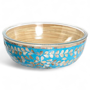 ชามมุกคลาสสิกงานฝีมือ ตกแต่งด้วยเปลือกหอย เป็นมิตรกับสิ่งแวดล้อม วัสดุธรรมชาติ ผลิตในเวียดนาม สำหรับใช้ในบ้าน - Product Image 1