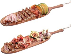 Plato personalizado de madera para aperitivos, desayuno, aperitivos, fruta, comida, bandejas para servir, plato de la India - Product Image 3
