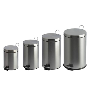 stainless steel plain pedal dustbin Office, Bathroom, Outdoor, Indoor and Kitchen Liters