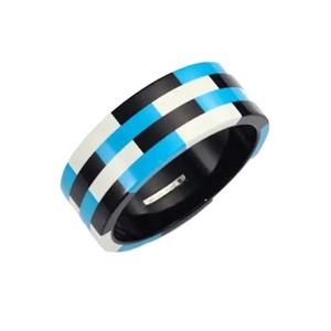 <b>Cute</b> Polka Dot Acrylic Resin Bangle <b>Bracelets</b> Multicolor Fashionable Bangle Jewelry Unisex Stylish Design Wedding Party Woman - Product Image 2