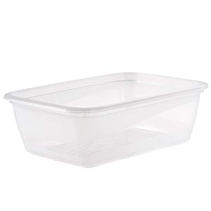 Set di 3 contenitori per il pranzo, 3 x 1,25 l, 20,5 x 15,5 x 6,5 cm, Fredo Fresh, Blu trasparente - Product Image 5