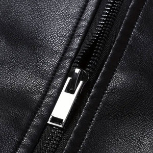 Stylish <b>Men</b> Leather <b>Jacket</b> Slim Fit Genuine Leather <b>Biker</b> Style Durable Comfortable Look For Casual And Outdoor Wear - Product Image 5