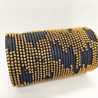 Tailles personnalisées, haute qualité, fabrication artisanale, churiyan indiens fantaisie, pierres en verre, bijoux tendance, ensembles de bracelets pour femmes
