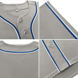 Camisetas de béisbol en blanco Ropa de softball Camisas informales con botones Manga corta Equipo personalizado Nombre deportivo Camisetas transpirables de secado rápido - Product Image 5