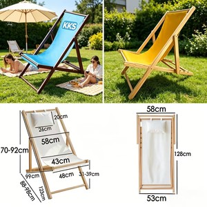 <span class=keywords><strong>Sedia</strong></span> da Spiaggia Pieghevole in <span class=keywords><strong>Legno</strong></span> e Tessuto Personalizzabile con Logo, Disponibile in Nero, Verde, Rosso, Giallo e Bianco, per Campeggio e Bar - Product Image 4