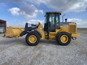 รถตักดิน2015สำหรับ John Deere 444K รถตักดินเครื่องยนต์รถไฮดรอลิกไฮเดอร์รถแบคโฮที่ใช้ในราคาประหยัด