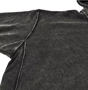 Dernier arrivage Sweats à capuche personnalisés délavés à l'acide pour hommes pour adultes de qualité vintage - Product Image 3