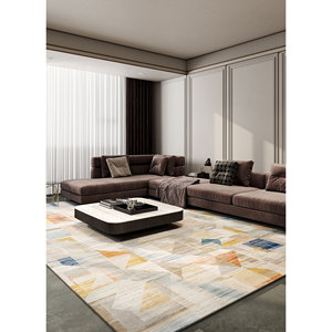 Alfombra Kavi Ivory de Lana y Seda de Bambú Anudada a Mano, Colección Afterglow, Patrón Abstracto, Forma Rectangular, para el Hogar o Pasillo, 10 mm, Eskm-12 - Product Image 5