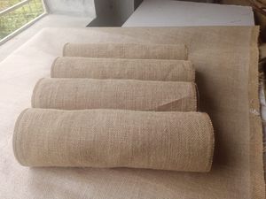 100% tissu de jute naturel matière première toile de jute tissée tissu de toile de jute pour sacs nappe d'ameublement utilisation fabriquée au Bangladesh - Product Image 5